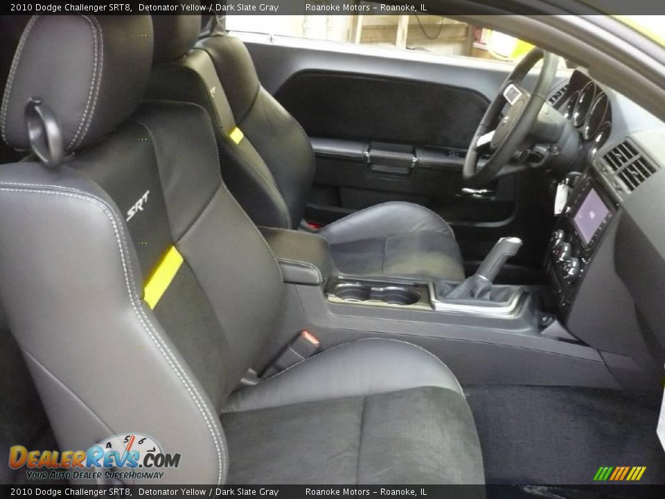 2010 Dodge Challenger SRT8 Detonator Yellow / Dark Slate Gray Photo #9