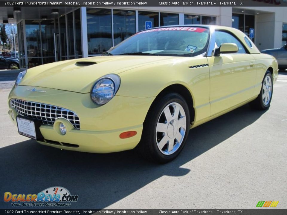 2002 Ford Thunderbird Premium Roadster Inspiration Yellow / Inspiration Yellow Photo #1