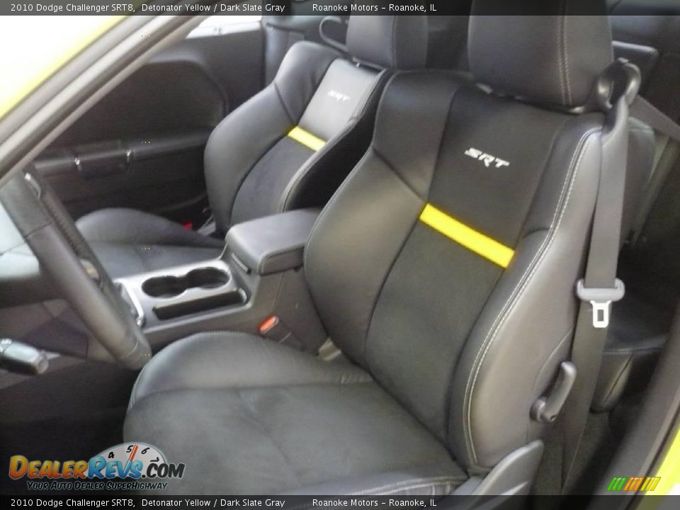 2010 Dodge Challenger SRT8 Detonator Yellow / Dark Slate Gray Photo #10