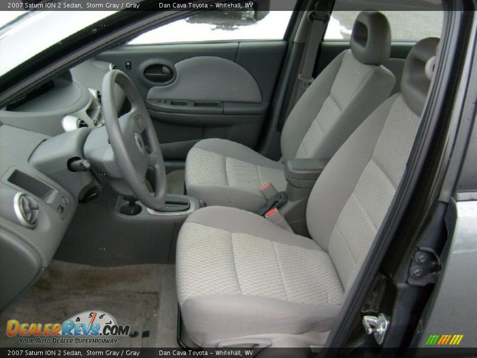 2007 Saturn ION 2 Sedan Storm Gray / Gray Photo #9