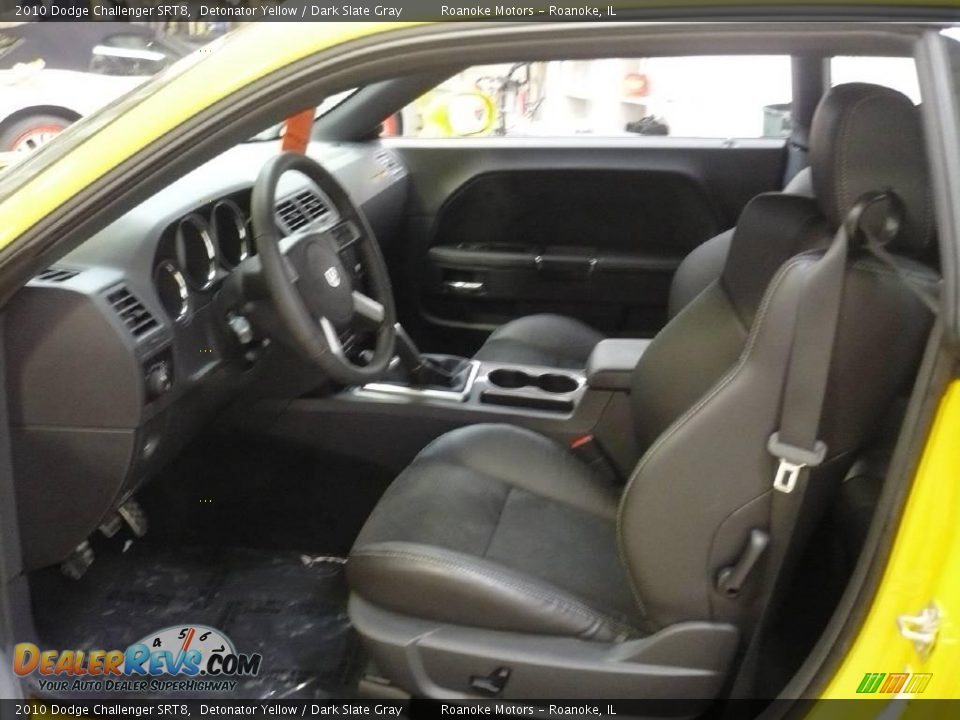 2010 Dodge Challenger SRT8 Detonator Yellow / Dark Slate Gray Photo #11
