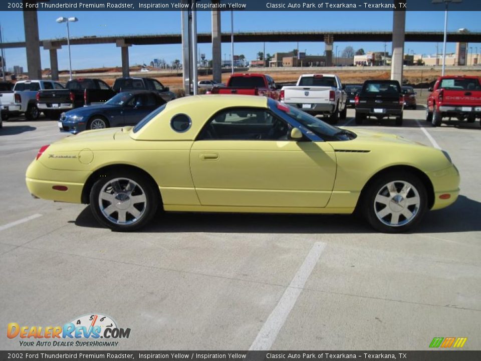 2002 Ford Thunderbird Premium Roadster Inspiration Yellow / Inspiration Yellow Photo #4