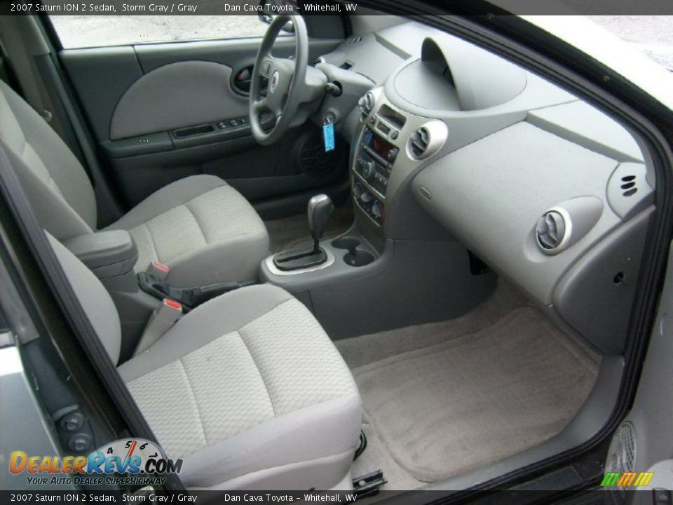 2007 Saturn ION 2 Sedan Storm Gray / Gray Photo #12