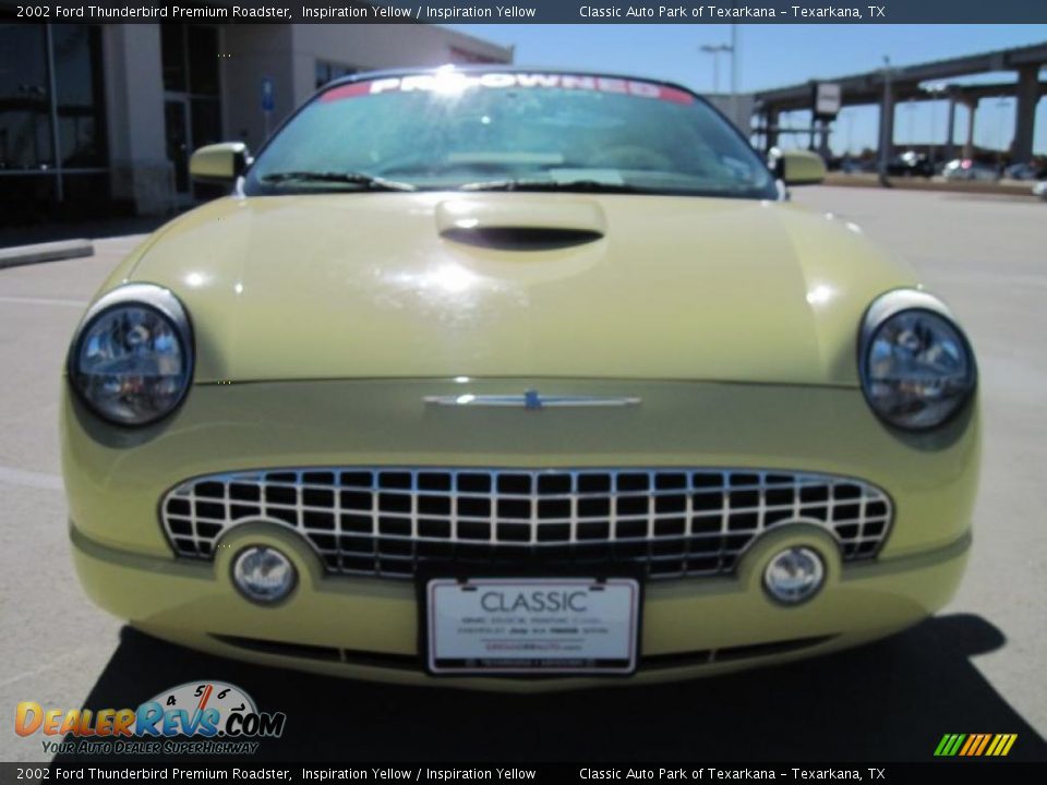 2002 Ford Thunderbird Premium Roadster Inspiration Yellow / Inspiration Yellow Photo #5
