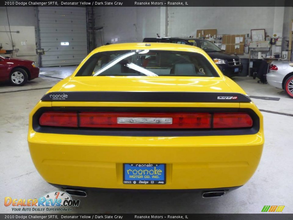 2010 Dodge Challenger SRT8 Detonator Yellow / Dark Slate Gray Photo #14