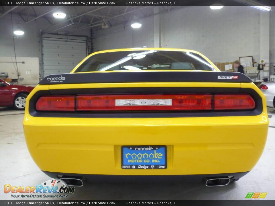 2010 Dodge Challenger SRT8 Detonator Yellow / Dark Slate Gray Photo #15