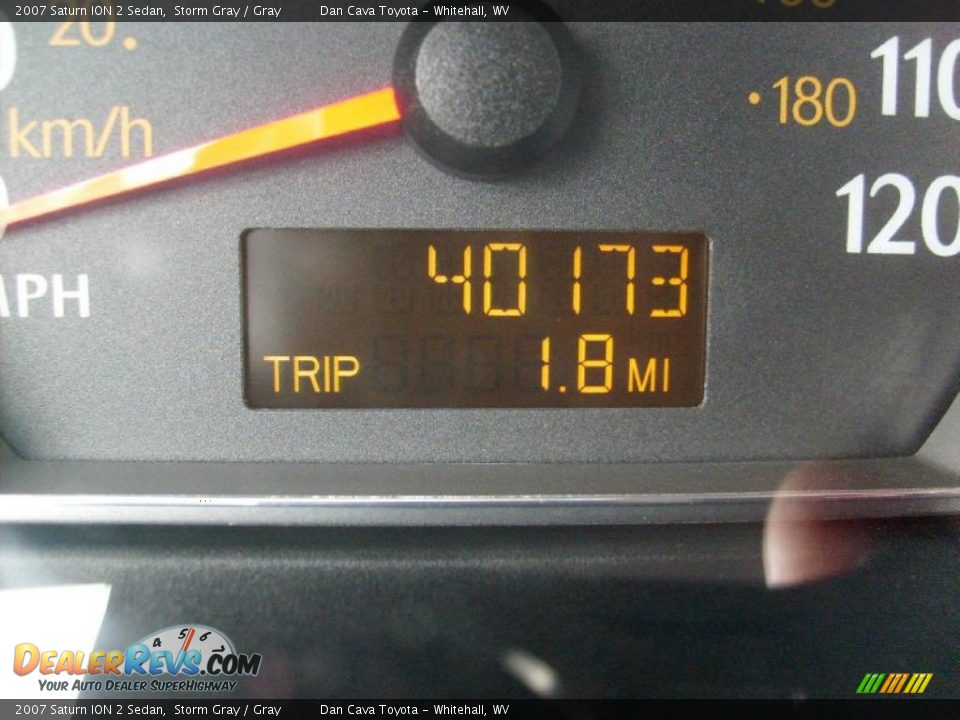 2007 Saturn ION 2 Sedan Storm Gray / Gray Photo #15