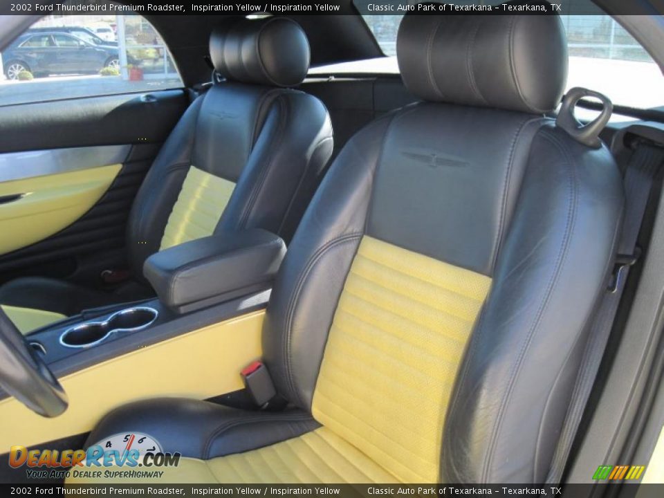 2002 Ford Thunderbird Premium Roadster Inspiration Yellow / Inspiration Yellow Photo #8