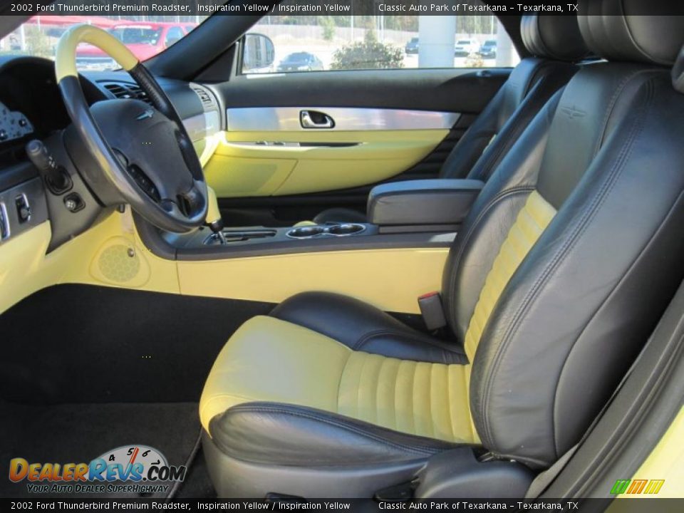 2002 Ford Thunderbird Premium Roadster Inspiration Yellow / Inspiration Yellow Photo #9