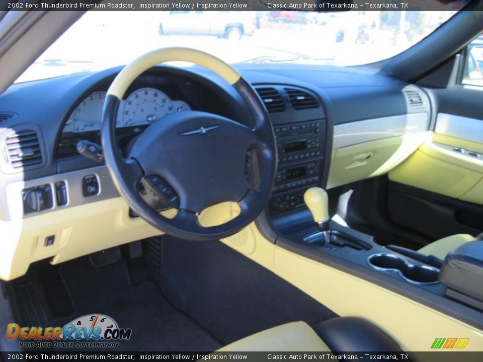 2002 Ford Thunderbird Premium Roadster Inspiration Yellow / Inspiration Yellow Photo #10