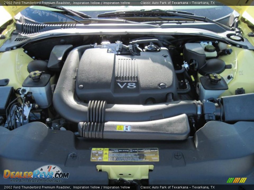 2002 Ford Thunderbird Premium Roadster Inspiration Yellow / Inspiration Yellow Photo #13