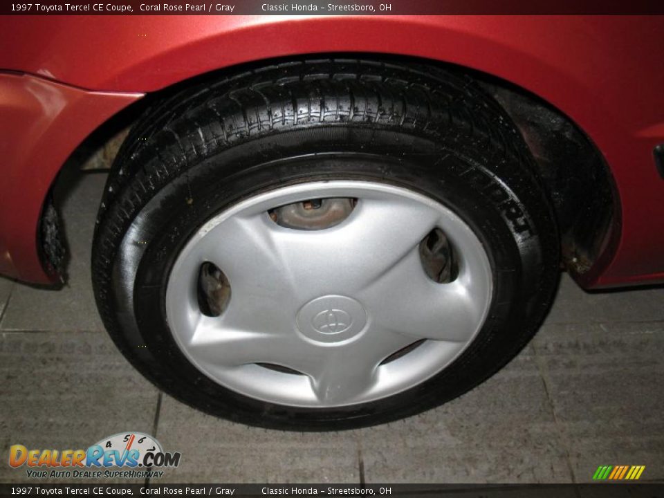 1997 Toyota Tercel CE Coupe Coral Rose Pearl / Gray Photo #9