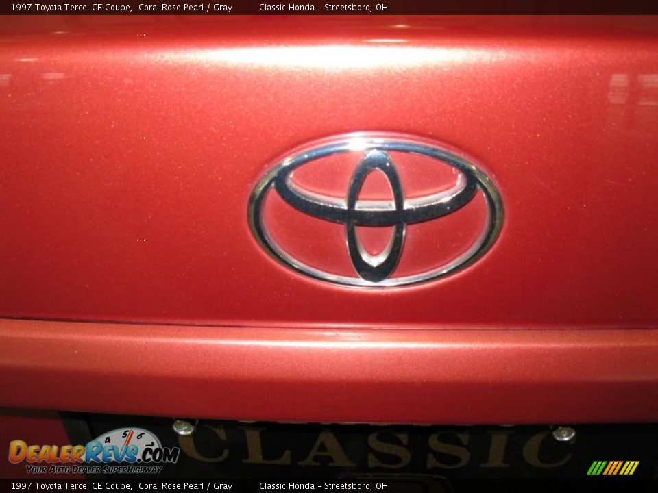 1997 Toyota Tercel CE Coupe Coral Rose Pearl / Gray Photo #10