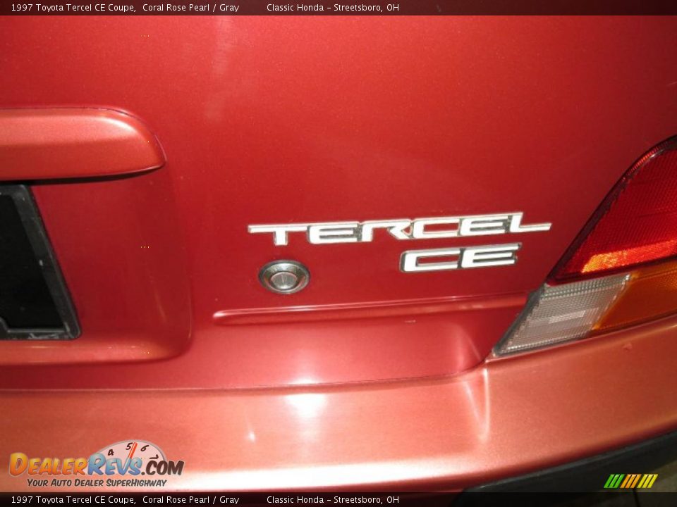 1997 Toyota Tercel CE Coupe Coral Rose Pearl / Gray Photo #11