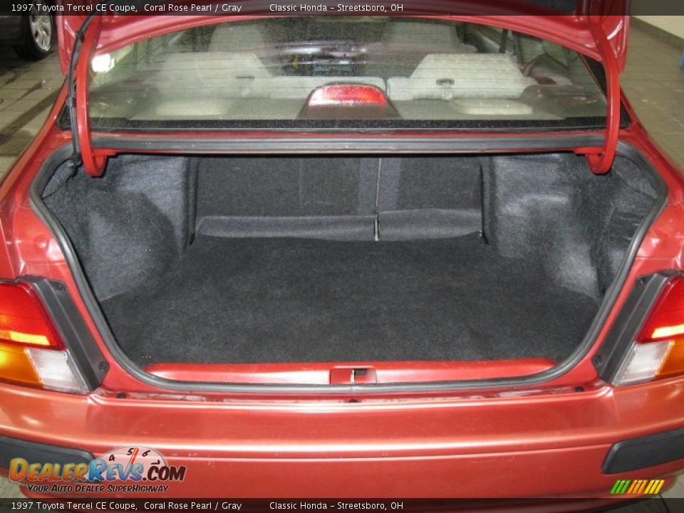 1997 Toyota Tercel CE Coupe Coral Rose Pearl / Gray Photo #12