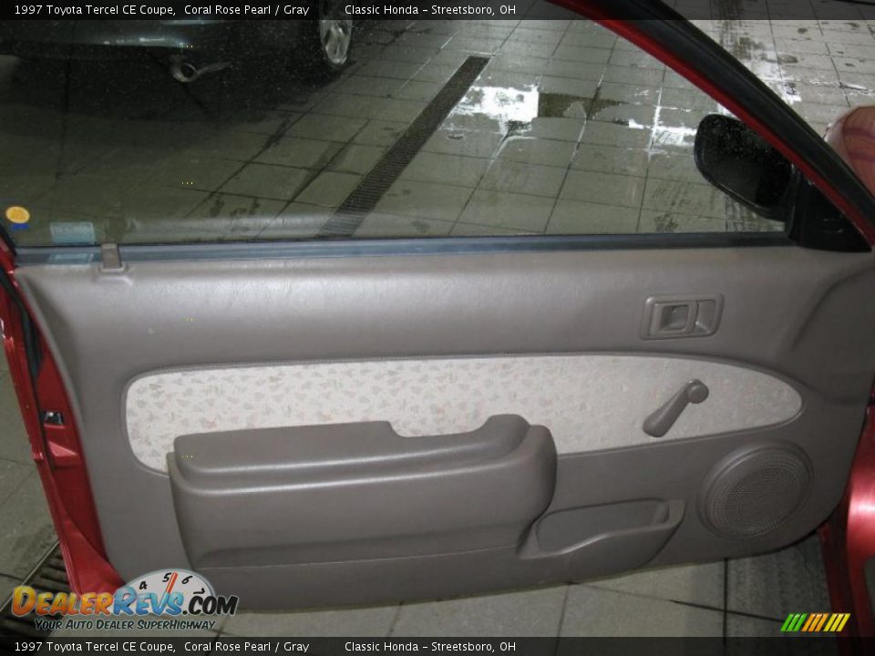 1997 Toyota Tercel CE Coupe Coral Rose Pearl / Gray Photo #13
