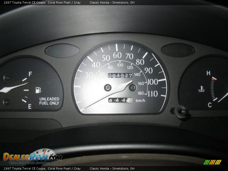1997 Toyota Tercel CE Coupe Coral Rose Pearl / Gray Photo #16