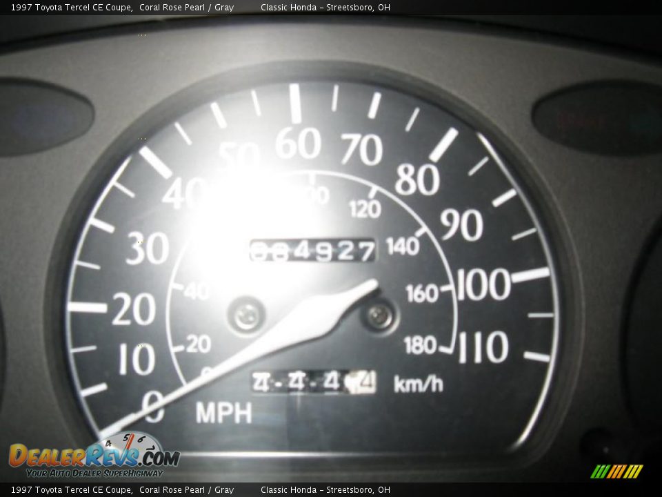 1997 Toyota Tercel CE Coupe Coral Rose Pearl / Gray Photo #17