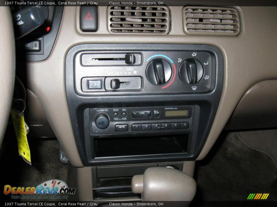 1997 Toyota Tercel CE Coupe Coral Rose Pearl / Gray Photo #18