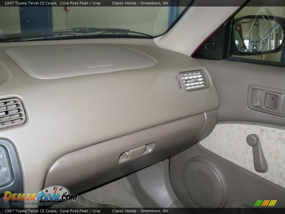1997 Toyota Tercel CE Coupe Coral Rose Pearl / Gray Photo #19