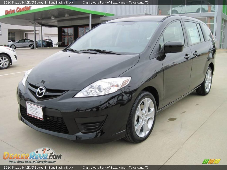 2010 Mazda MAZDA5 Sport Brilliant Black / Black Photo #1