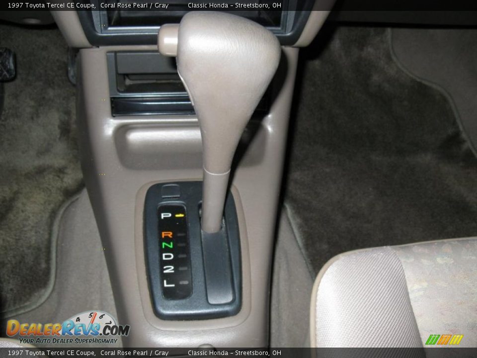 1997 Toyota Tercel CE Coupe Coral Rose Pearl / Gray Photo #20