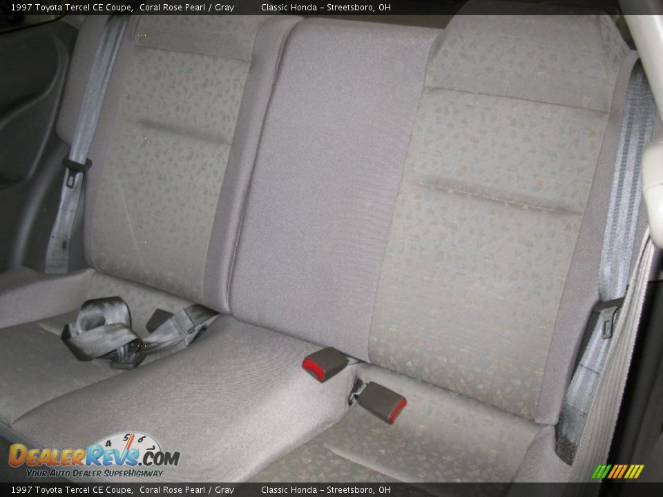 1997 Toyota Tercel CE Coupe Coral Rose Pearl / Gray Photo #21