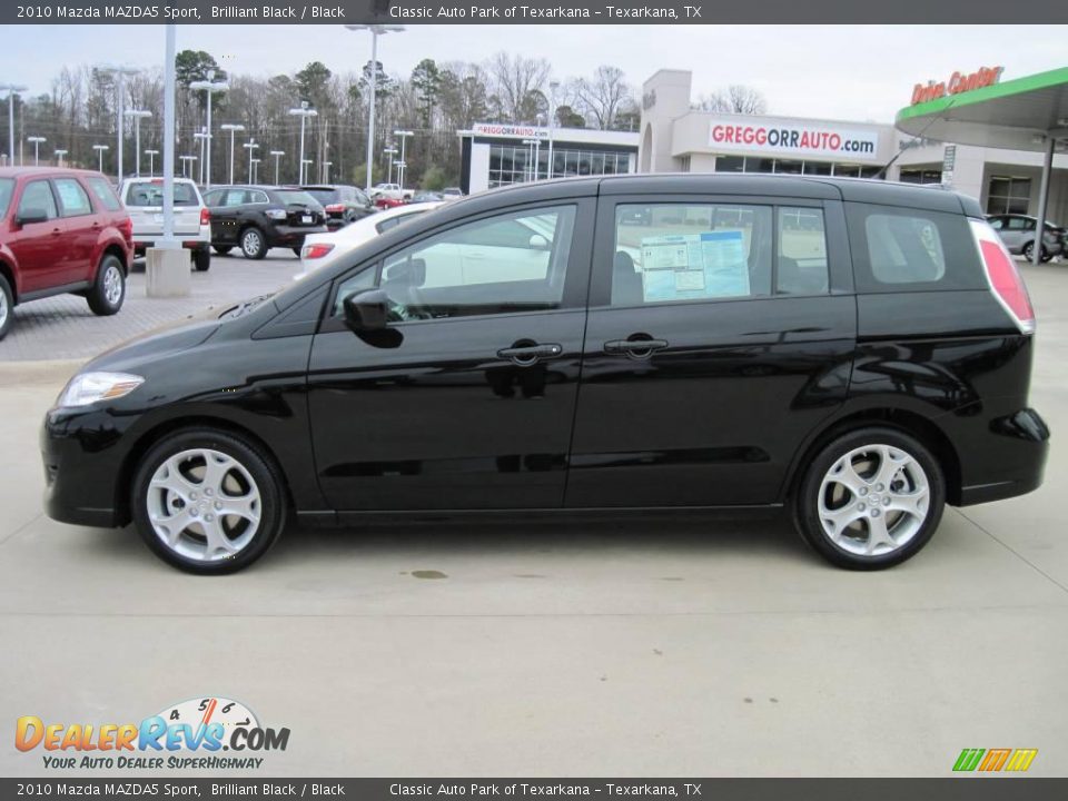 2010 Mazda MAZDA5 Sport Brilliant Black / Black Photo #3
