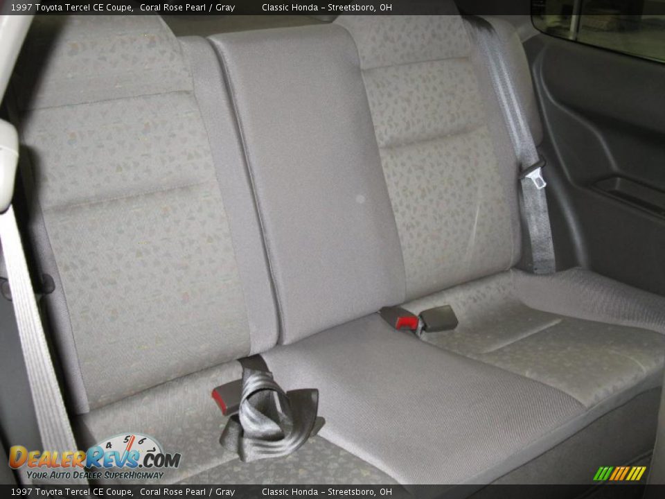 1997 Toyota Tercel CE Coupe Coral Rose Pearl / Gray Photo #22