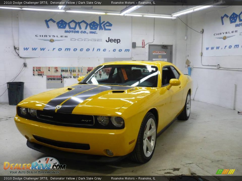 2010 Dodge Challenger SRT8 Detonator Yellow / Dark Slate Gray Photo #30