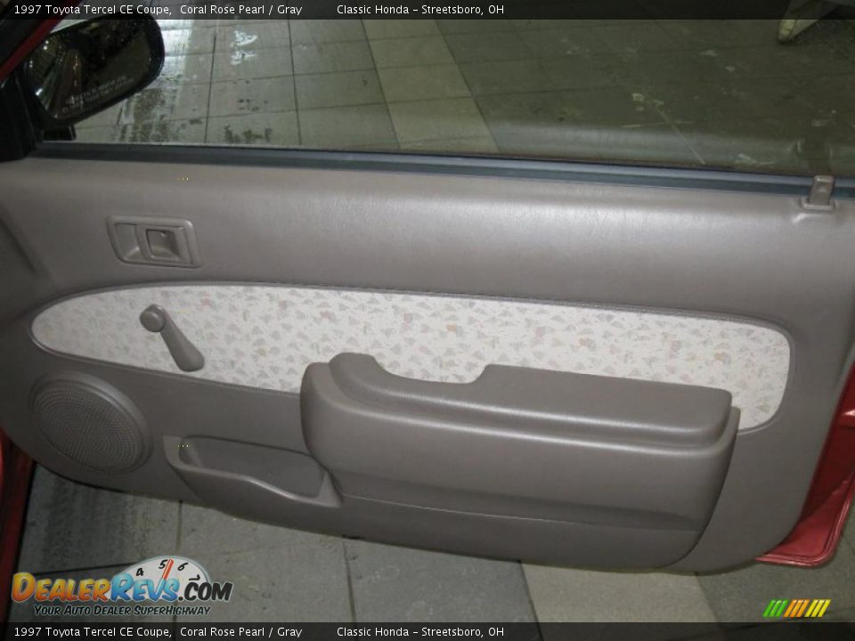 1997 Toyota Tercel CE Coupe Coral Rose Pearl / Gray Photo #23