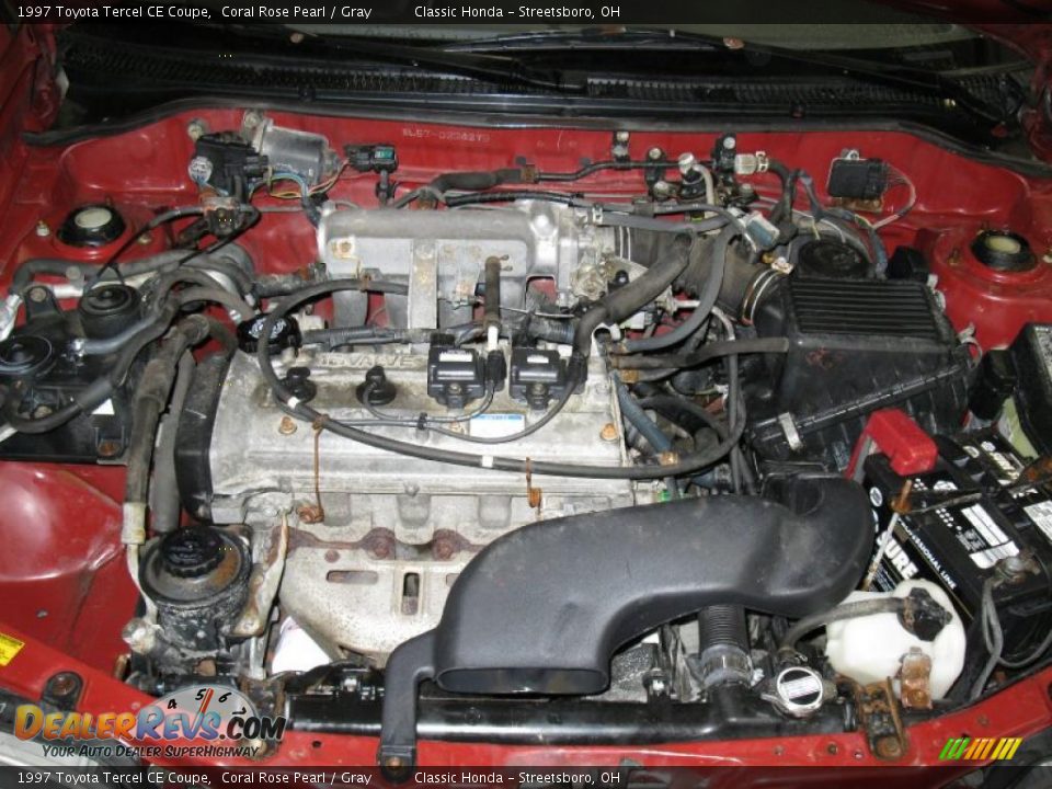 1997 Toyota Tercel CE Coupe Coral Rose Pearl / Gray Photo #25