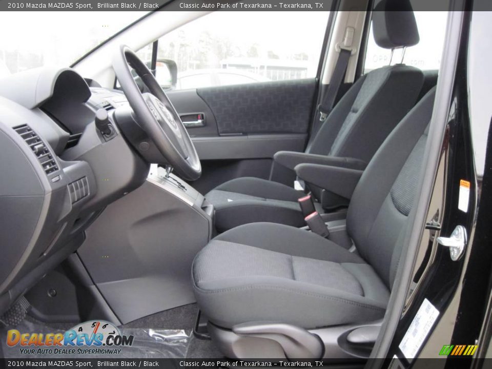 2010 Mazda MAZDA5 Sport Brilliant Black / Black Photo #7