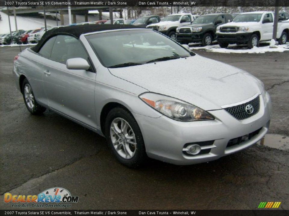 2007 Toyota Solara SE V6 Convertible Titanium Metallic / Dark Stone Photo #1