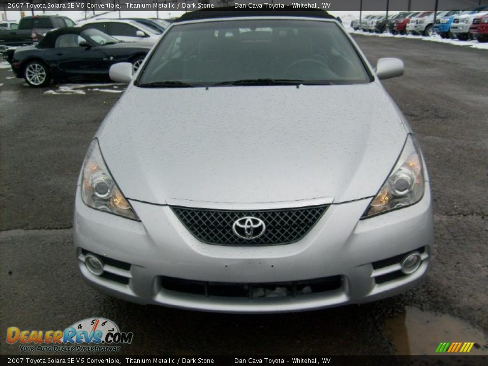 2007 Toyota Solara SE V6 Convertible Titanium Metallic / Dark Stone Photo #2
