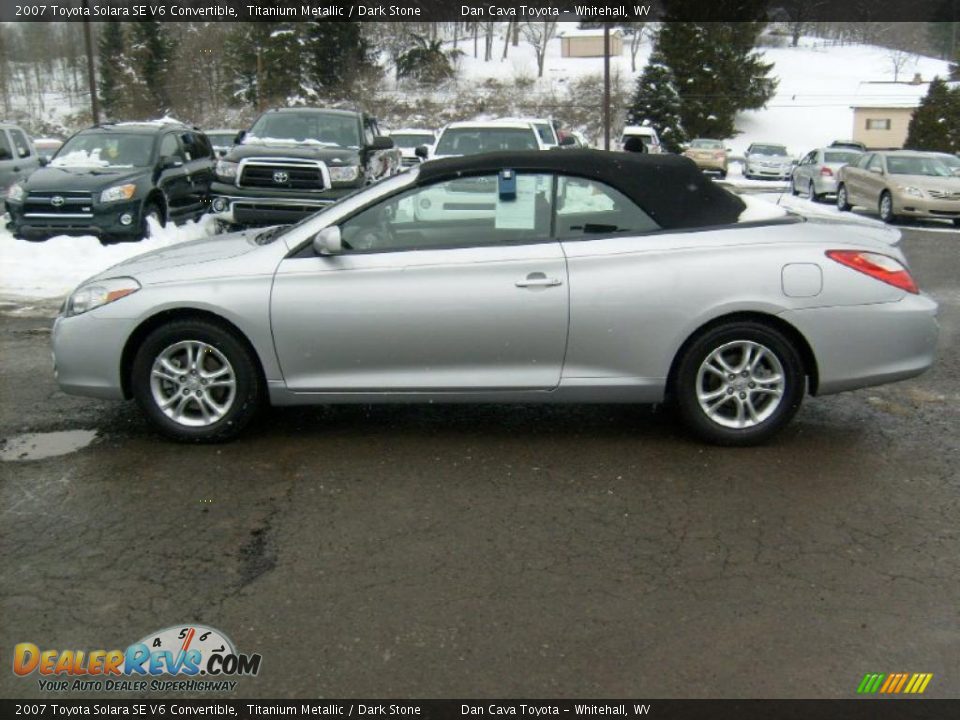 2007 Toyota Solara SE V6 Convertible Titanium Metallic / Dark Stone Photo #4
