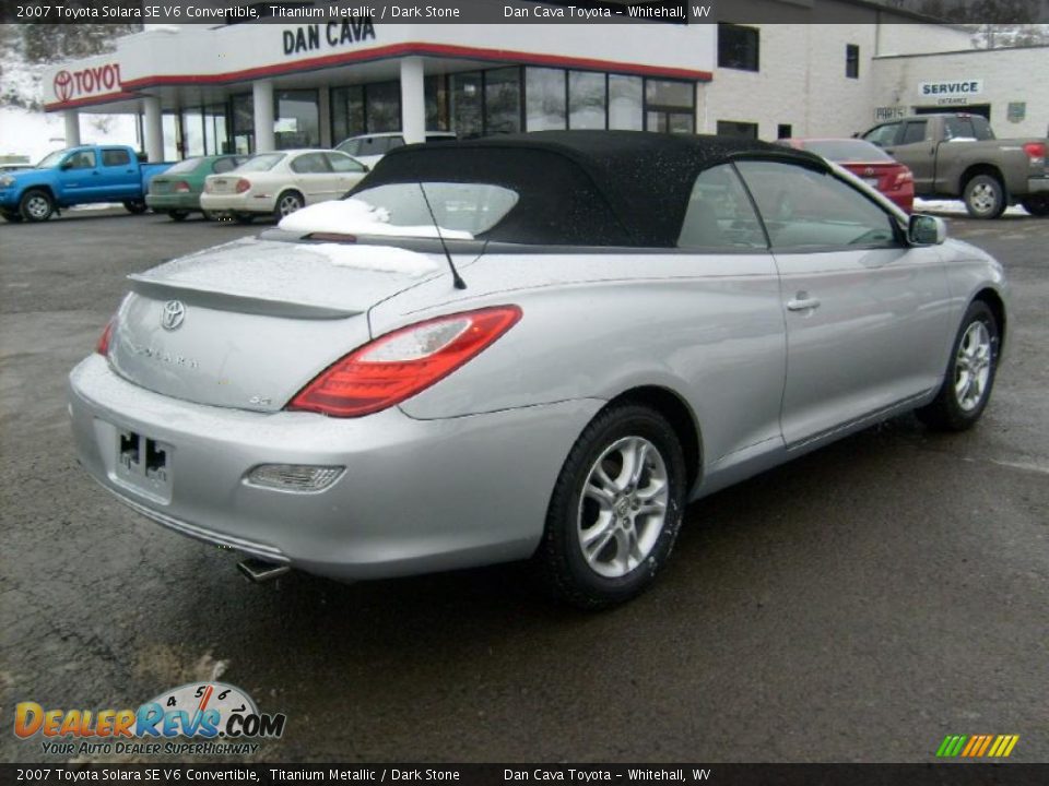 2007 Toyota Solara SE V6 Convertible Titanium Metallic / Dark Stone Photo #7