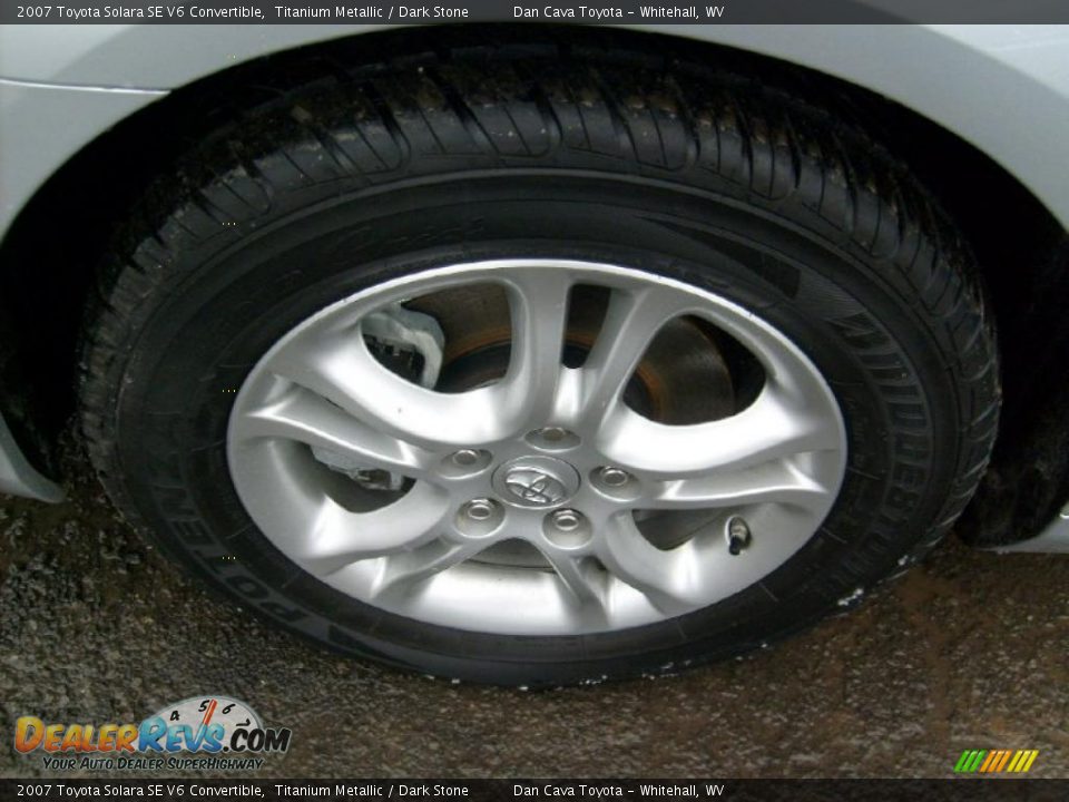 2007 Toyota Solara SE V6 Convertible Titanium Metallic / Dark Stone Photo #8