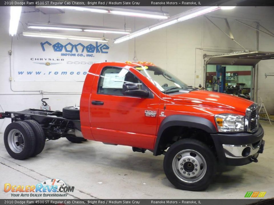 2010 Dodge Ram 4500 ST Regular Cab Chassis Bright Red / Medium Slate Gray Photo #1