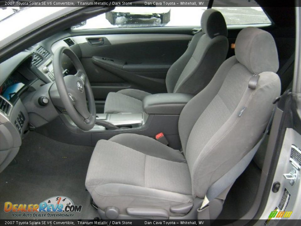 2007 Toyota Solara SE V6 Convertible Titanium Metallic / Dark Stone Photo #9