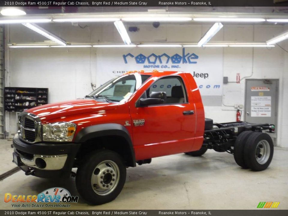 2010 Dodge Ram 4500 ST Regular Cab Chassis Bright Red / Medium Slate Gray Photo #2