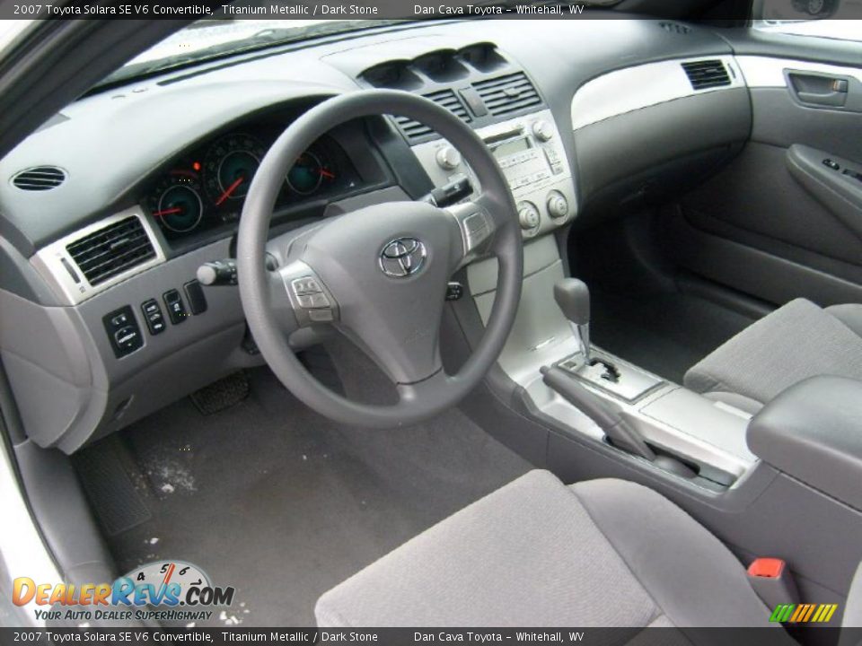 2007 Toyota Solara SE V6 Convertible Titanium Metallic / Dark Stone Photo #10