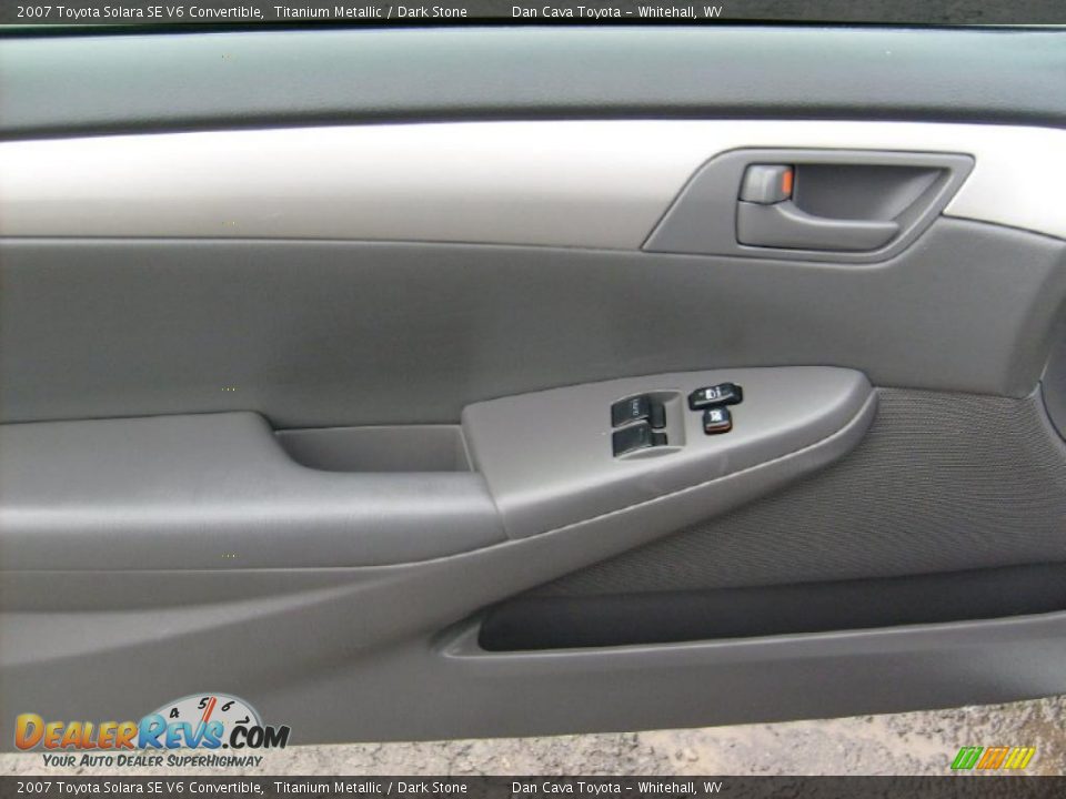 2007 Toyota Solara SE V6 Convertible Titanium Metallic / Dark Stone Photo #11