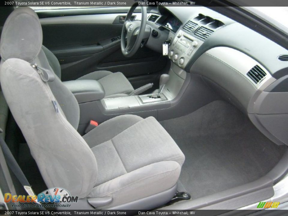 2007 Toyota Solara SE V6 Convertible Titanium Metallic / Dark Stone Photo #13