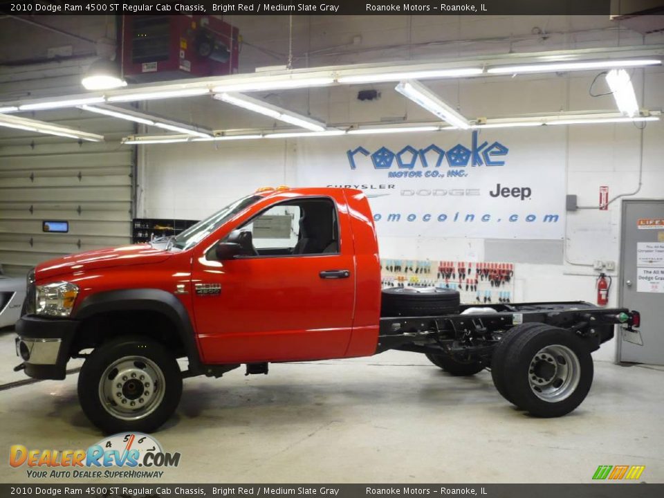 2010 Dodge Ram 4500 ST Regular Cab Chassis Bright Red / Medium Slate Gray Photo #8