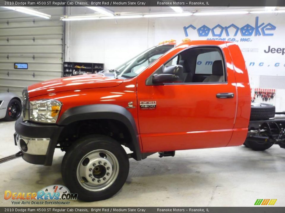 2010 Dodge Ram 4500 ST Regular Cab Chassis Bright Red / Medium Slate Gray Photo #11