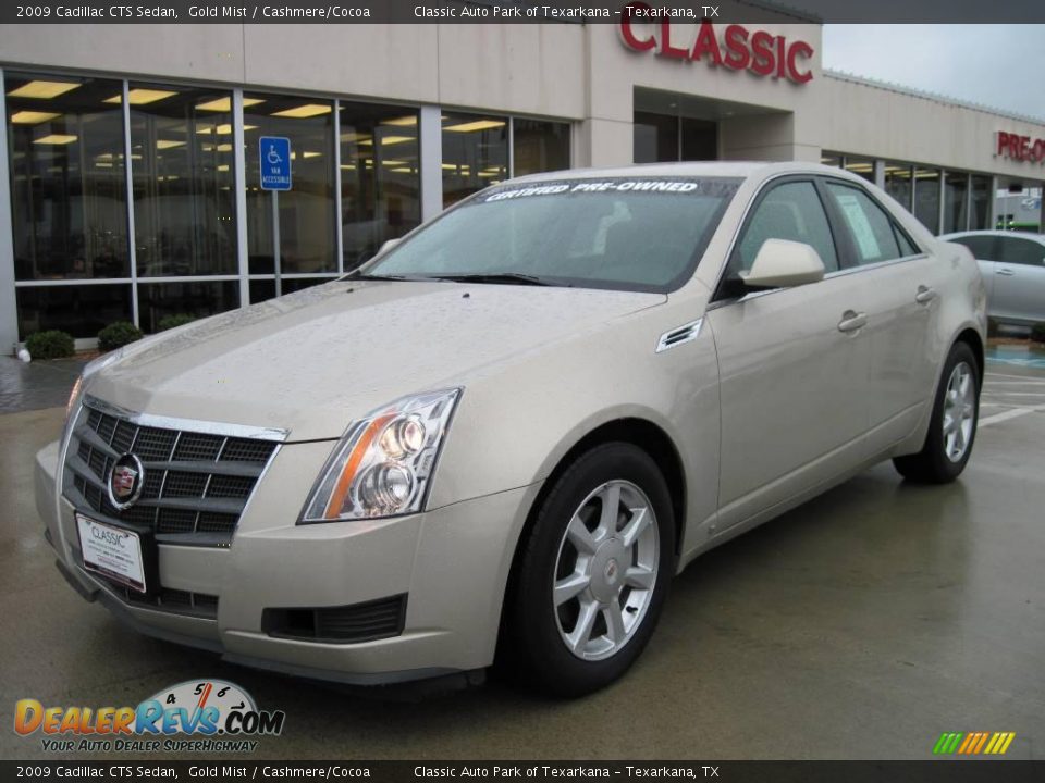 2009 Cadillac CTS Sedan Gold Mist / Cashmere/Cocoa Photo #1