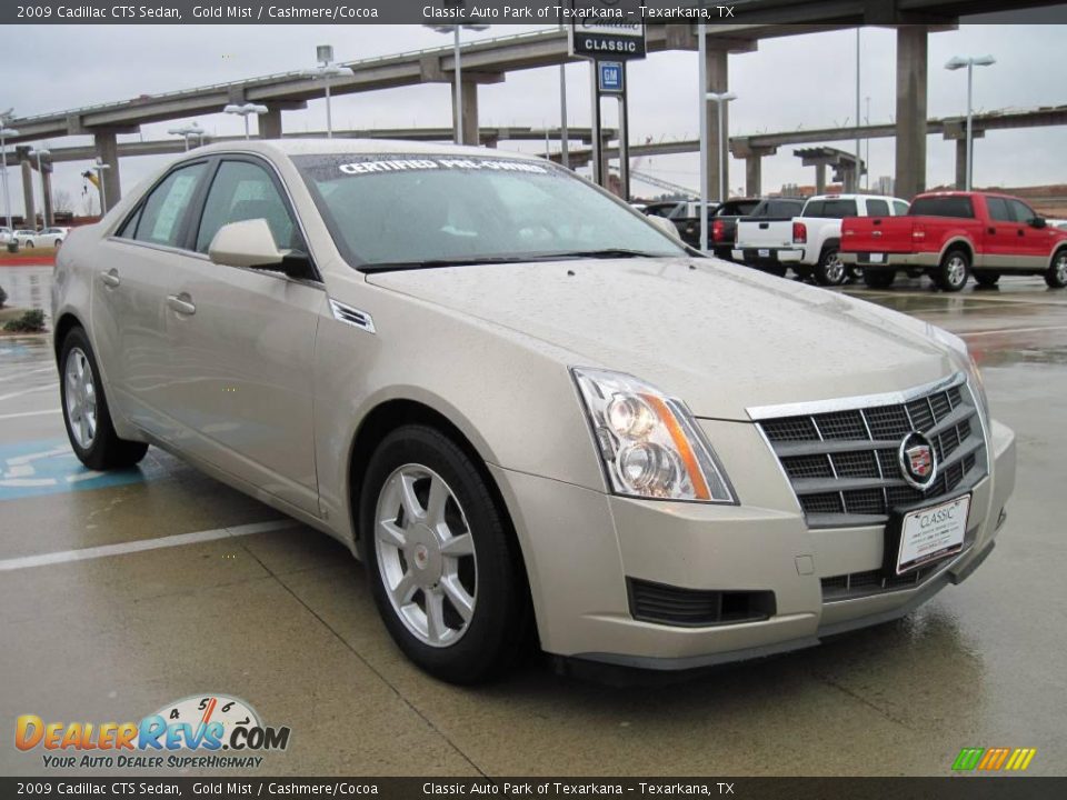 2009 Cadillac CTS Sedan Gold Mist / Cashmere/Cocoa Photo #2
