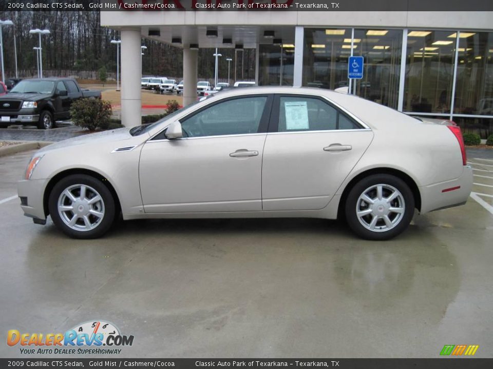 2009 Cadillac CTS Sedan Gold Mist / Cashmere/Cocoa Photo #3