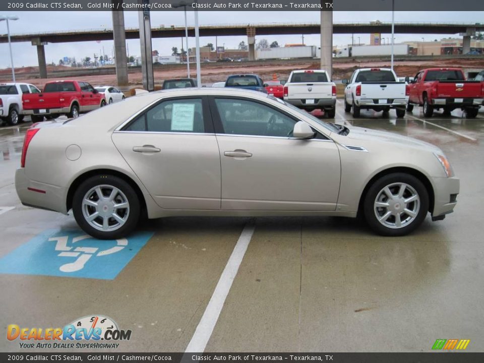 2009 Cadillac CTS Sedan Gold Mist / Cashmere/Cocoa Photo #4